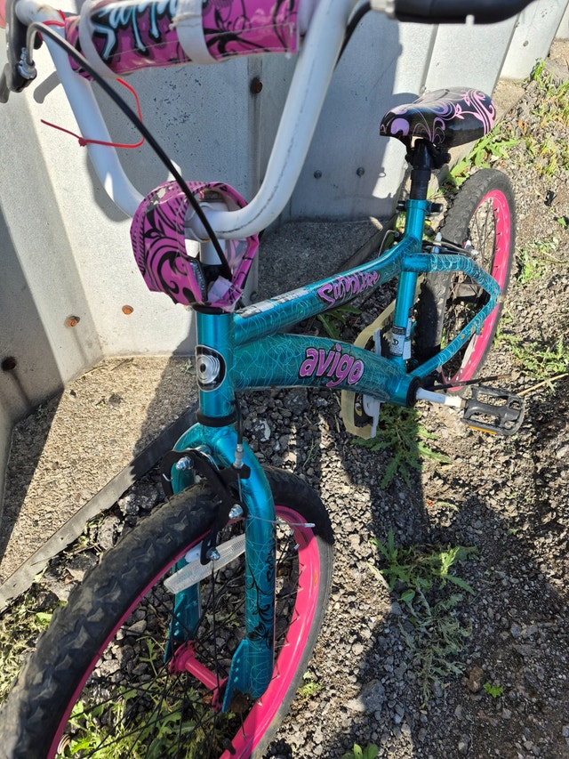 20'' Wheel blue pink Bike BMX single gear Avigo Sapphire - photo 4