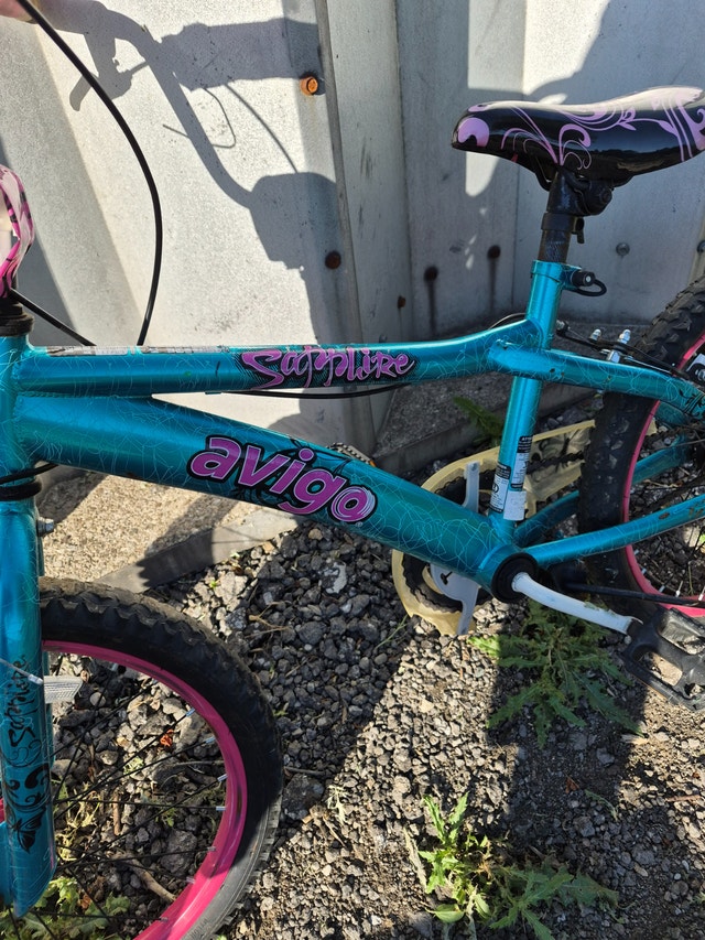 20'' Wheel blue pink Bike BMX single gear Avigo Sapphire - photo 5