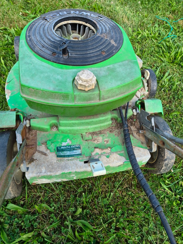 2 stroke GAS lawnboy lawnmower Green 8291 vintage rare - photo 5