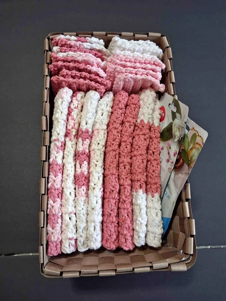Handmade crochet Washcloths and cleansing pads