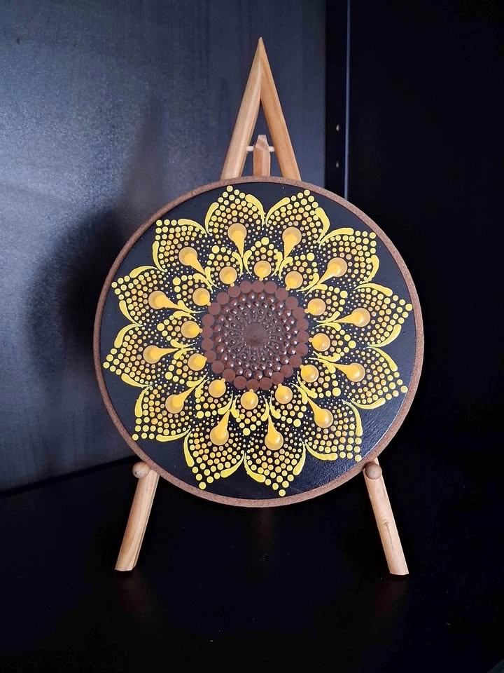 Hand painted Mandala