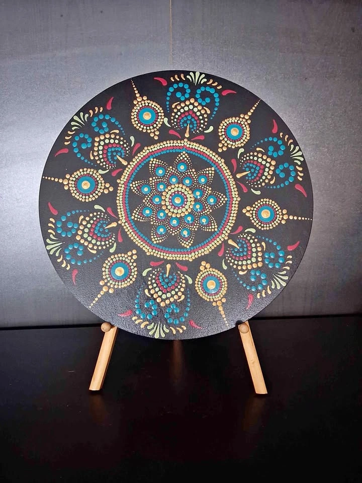 Hand painted Mandala