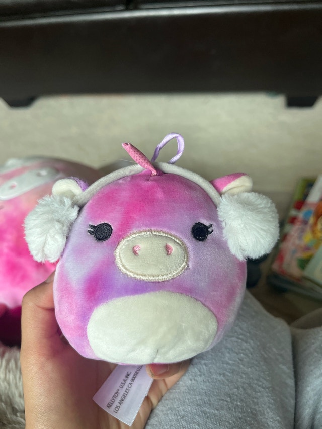 Squishmallows Pink Pig Plush Clip-on