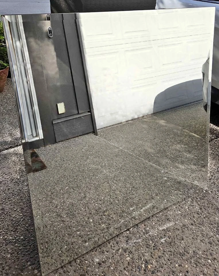 Large Beveled Edge Frameless Mirror