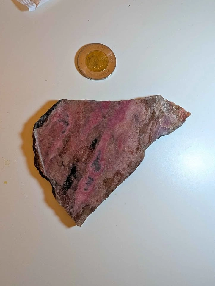 Rhodonite slab