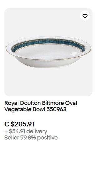 Royal Doulton Biltmore Oval Vegetable Bowl - photo 3