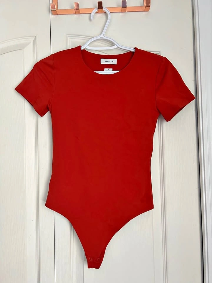 Aritzia Burnt Orange Bodysuit