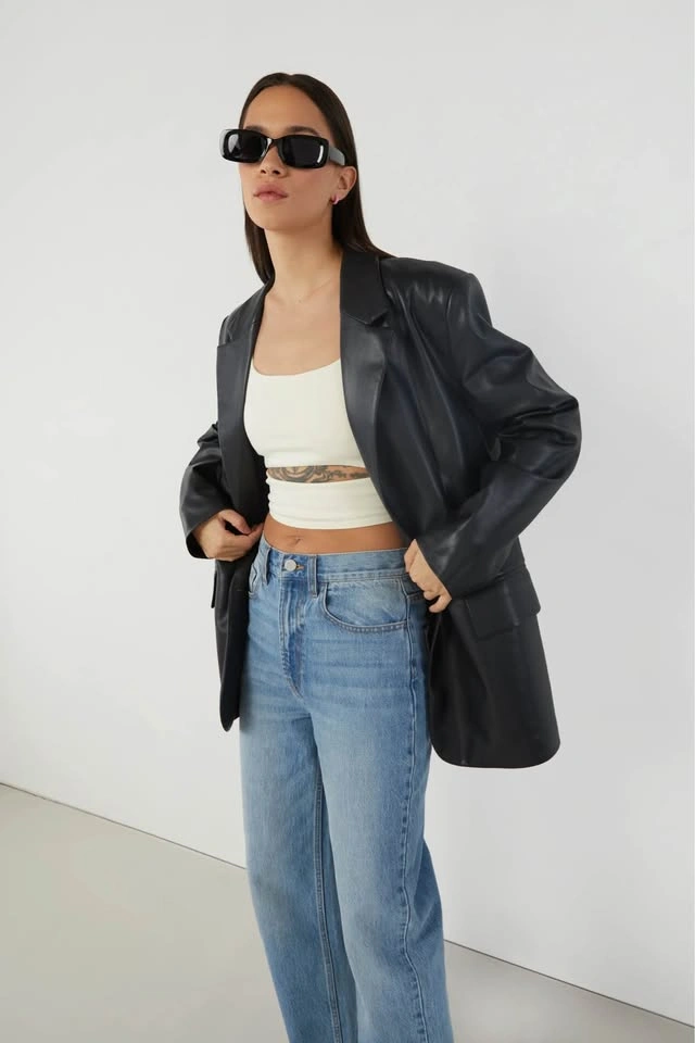 Oak+Fort Leather Blazer - photo 4