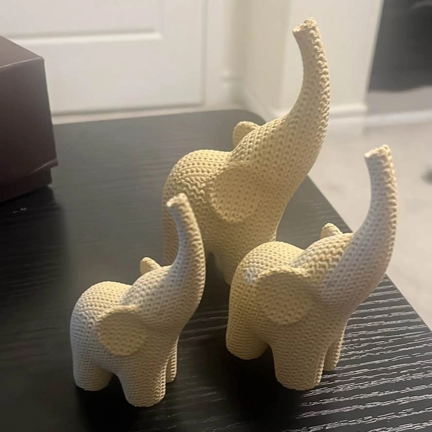 Modern Elephant family set 2 colours - photo 4