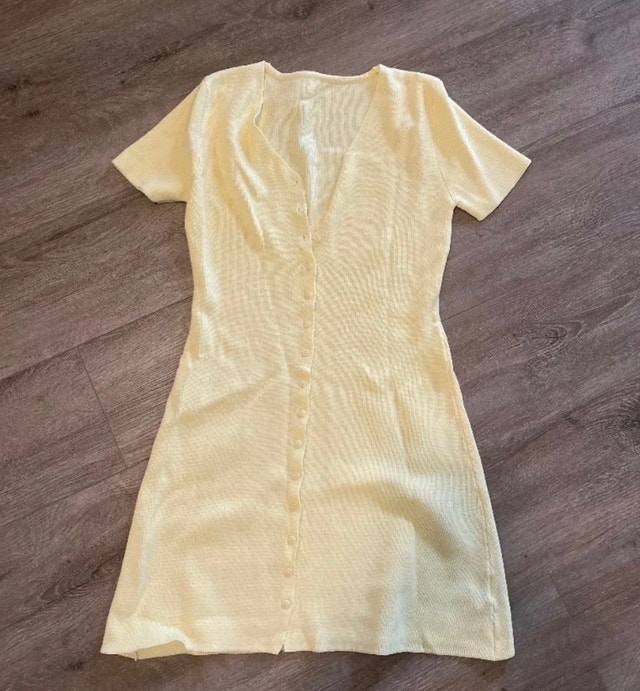 Yellow Mini Dress