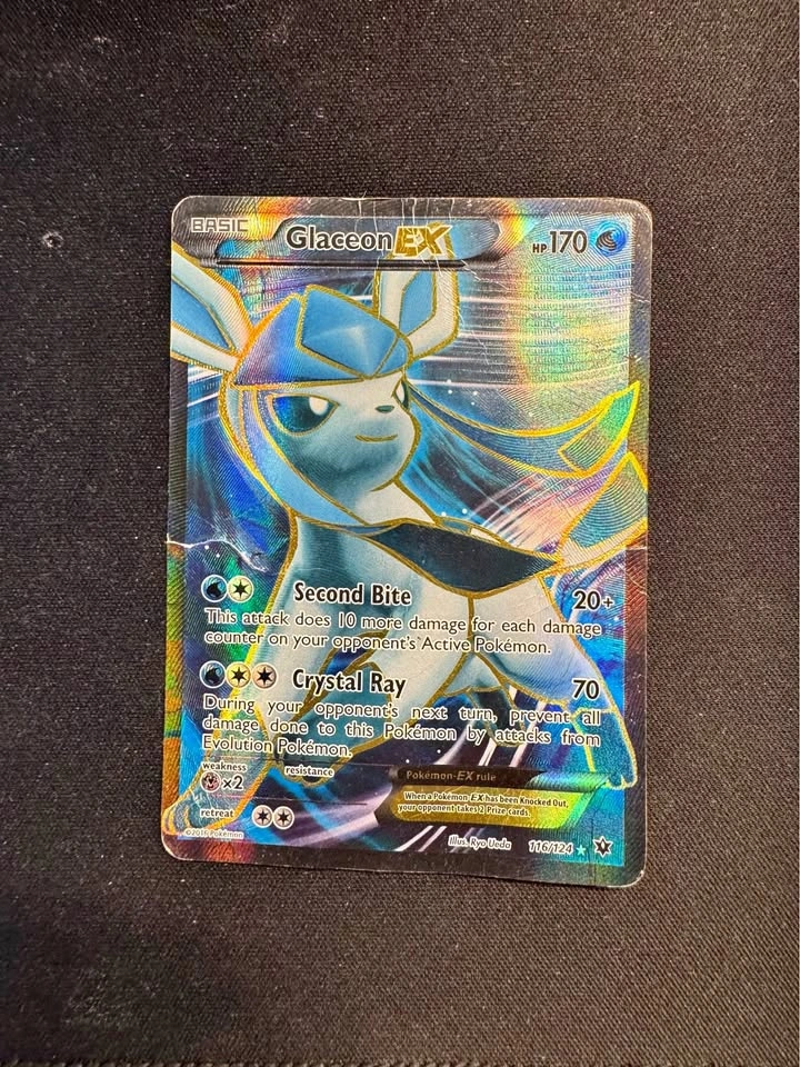 Glaceon EX #116 Pokemon card