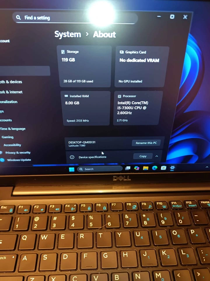 Dell Latitude 7380 i5-7300U 8GB RAM 128GB SSD Win 11 Pro - photo 2