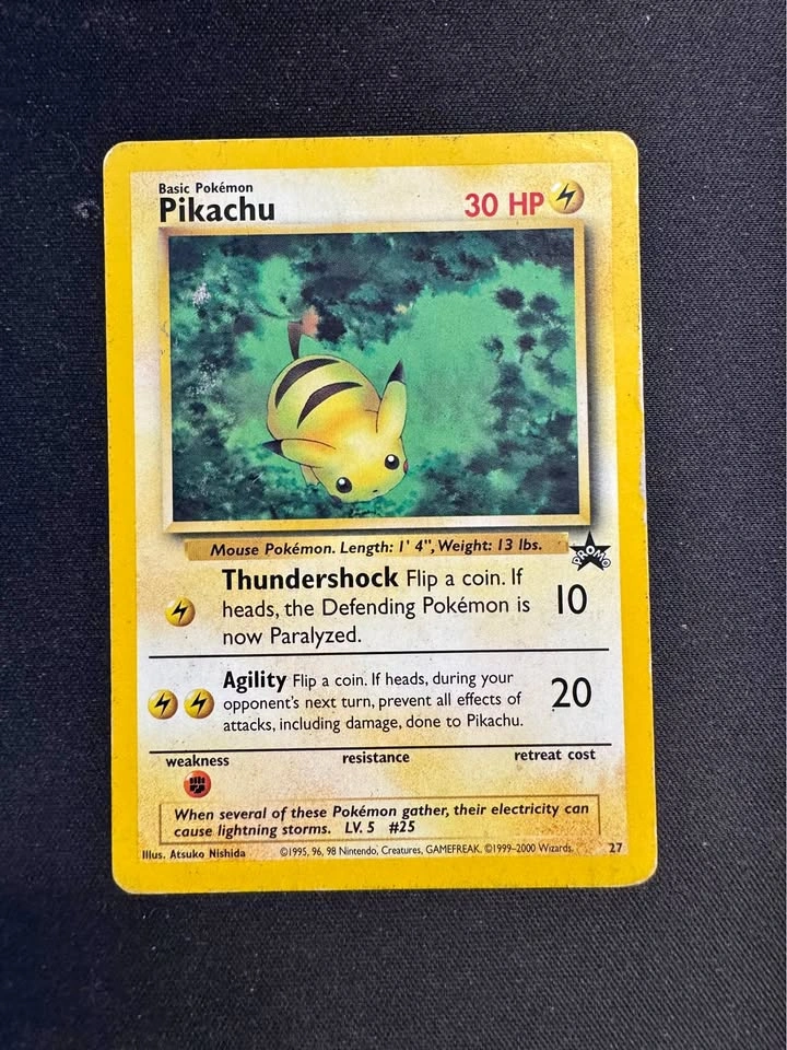 Pikachu WOTC #27 promo card