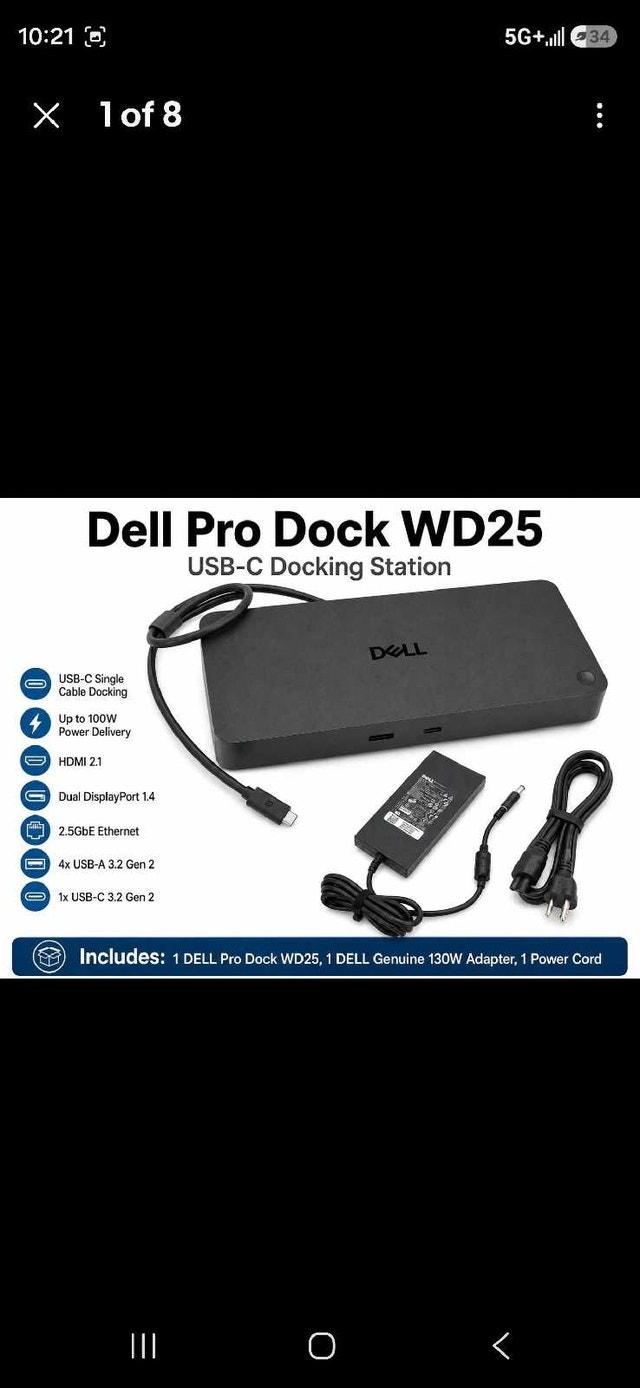 Dell Dock WD25 Pro With 130 W Power Supply - photo 2
