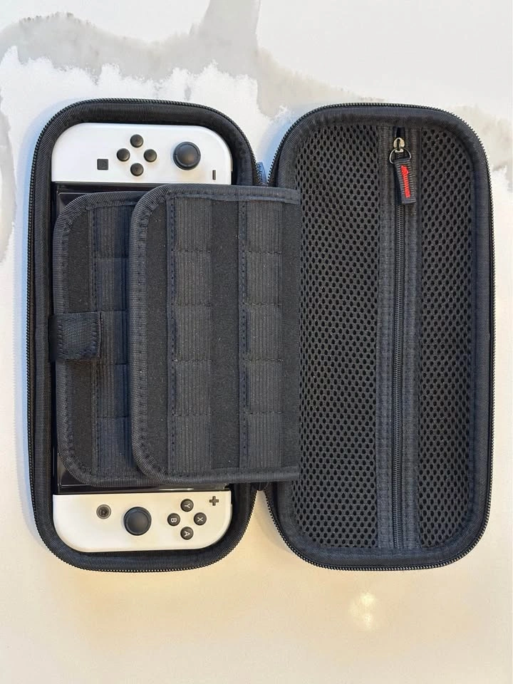 Nintendo Switch OLED White with Case and Accessories - photo 3