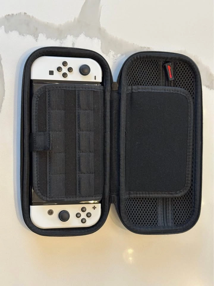 Nintendo Switch OLED White with Case and Accessories - photo 4