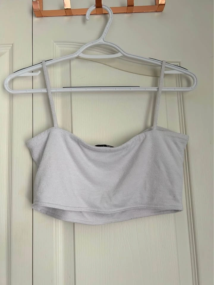 Aritzia White Cropped Top - photo 2