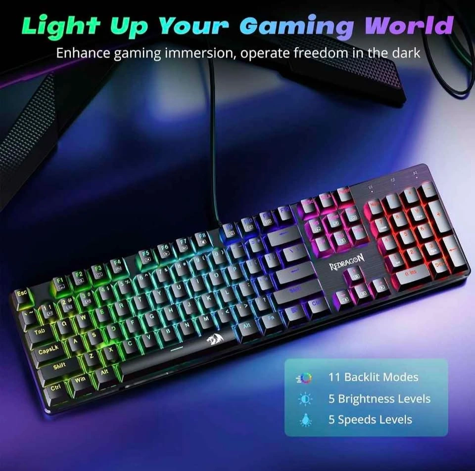 Redragon gaming keyboard and mouse - photo 4