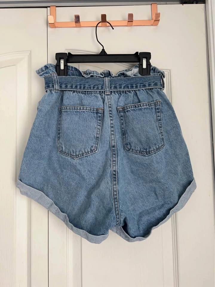 Urban Planet Denim Paperbag Waist Shorts - photo 2