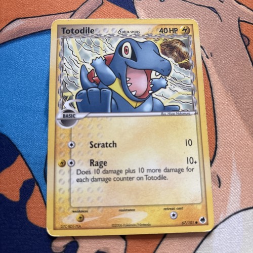 Totodile (Delta Species) 67/101 EX Dragon Frontiers Regular MP