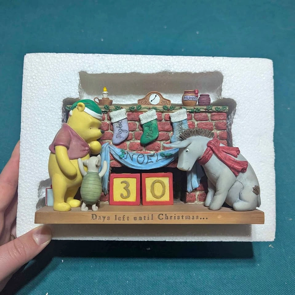Michel & Company "A Beary Christmas" Sculpted Resin Countdown Ca