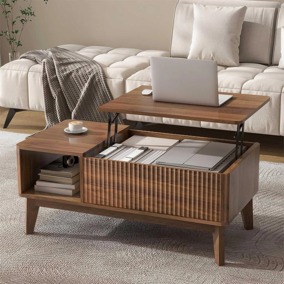 Fluted Lift Top Coffee Table - photo 2