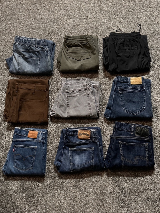 Men’s joggers, jeans, and pants - various sizes - photo 2