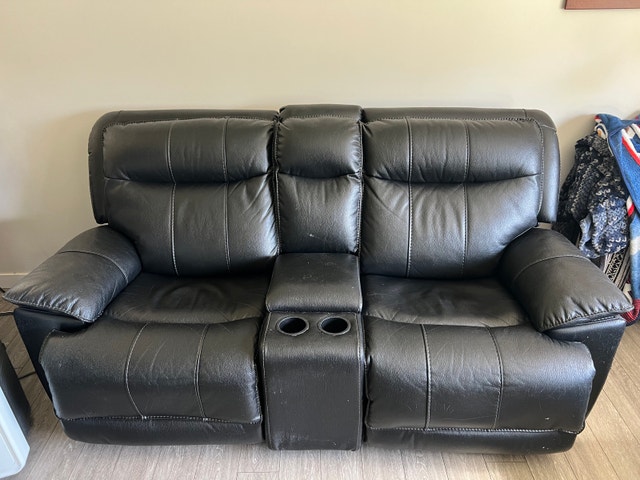 Black Reclining Sofa & Loveseat Set - photo 3