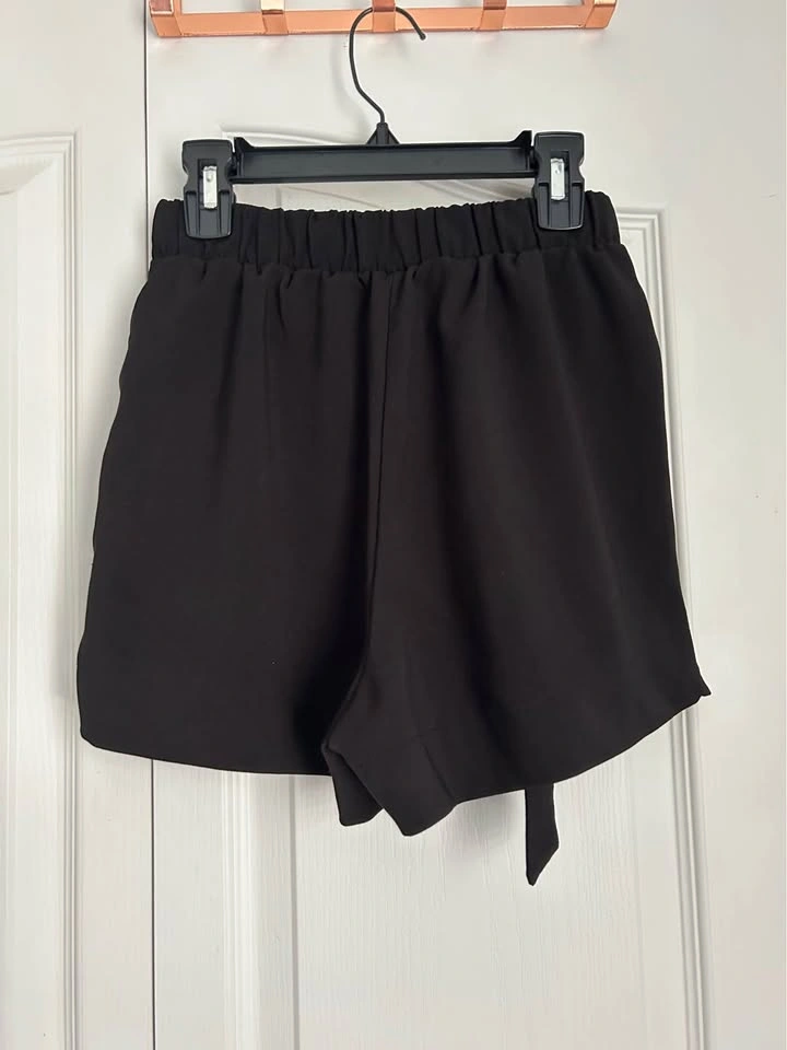 Mosaic & Co Black Tie Waist Shorts - photo 2