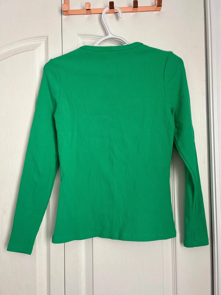Ever New Green Ribbed Top - photo 2