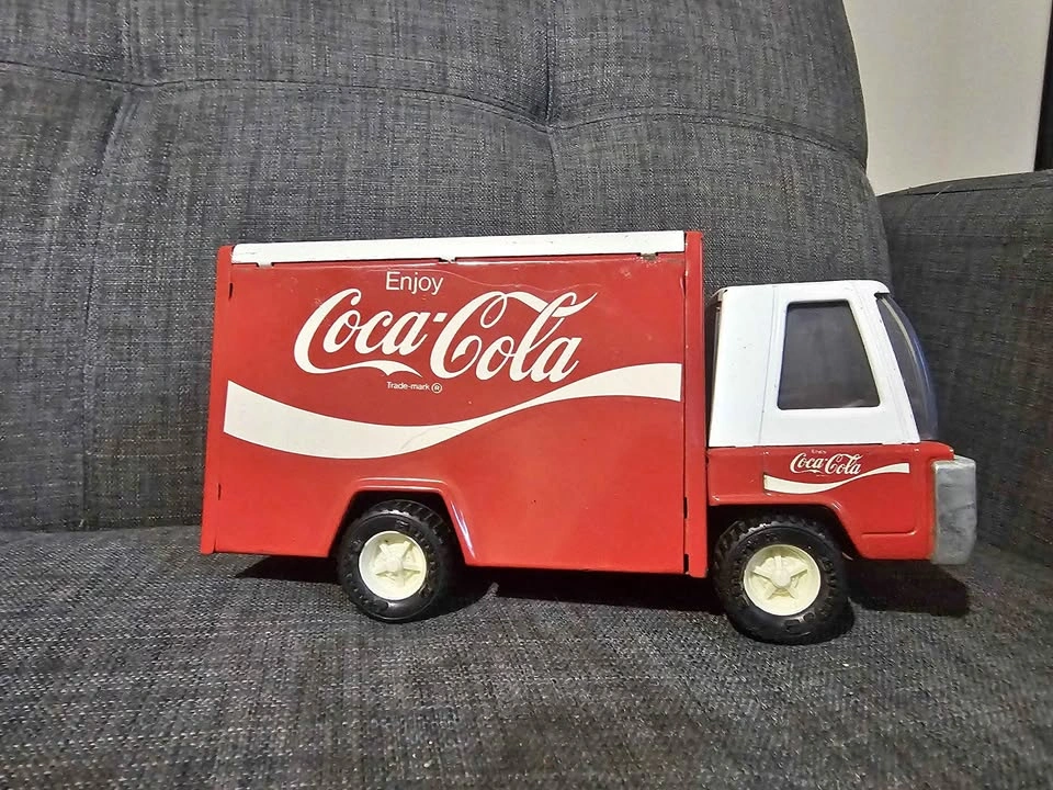 Vintage Coca-Cola Tin Toy Delivery Truck - Made in Japan