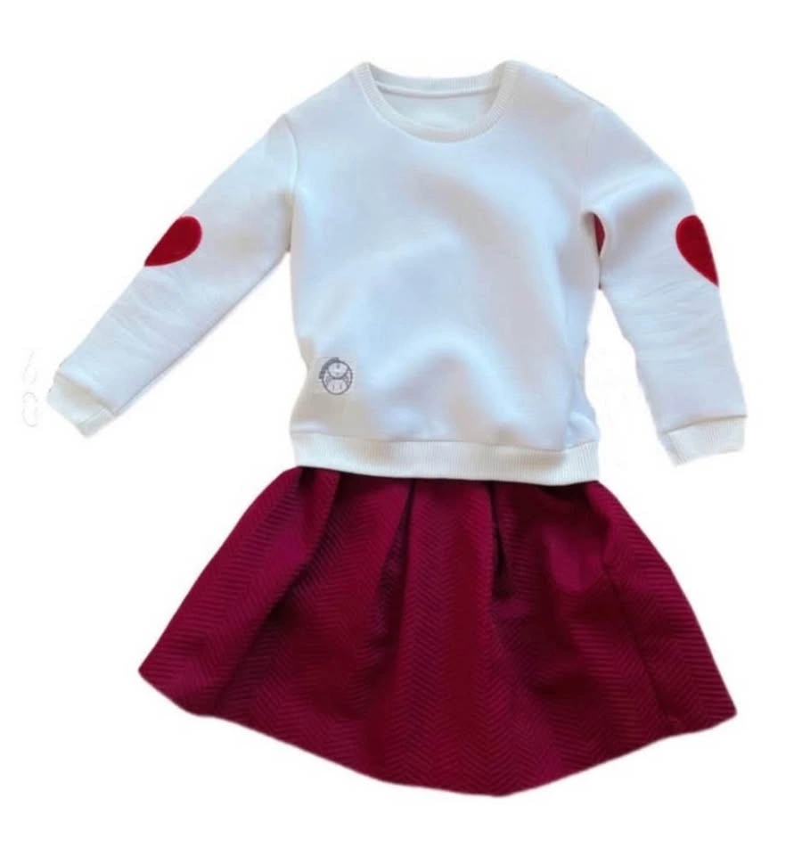 Cute Dress Set Hoodie + Mini Skirt - photo 2