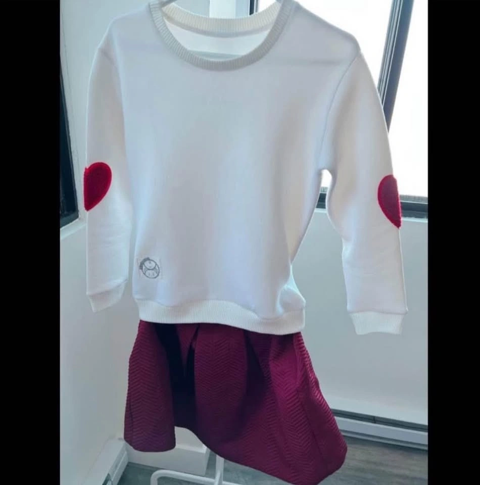 Cute Dress Set Hoodie + Mini Skirt - photo 4