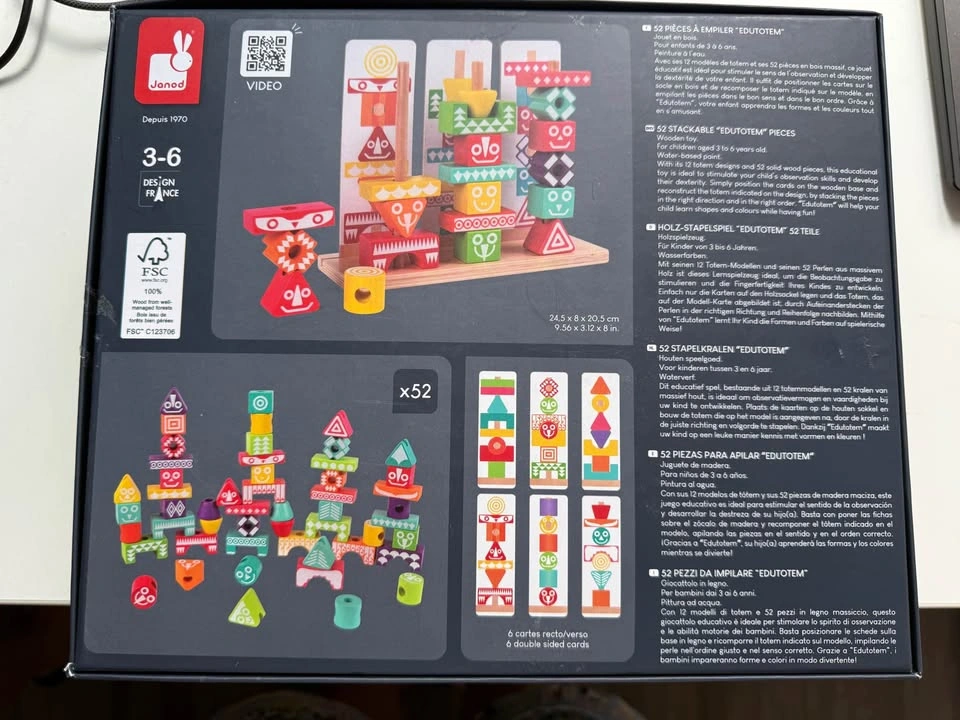 Janod Edutotem Wooden Stacking Toy - photo 2