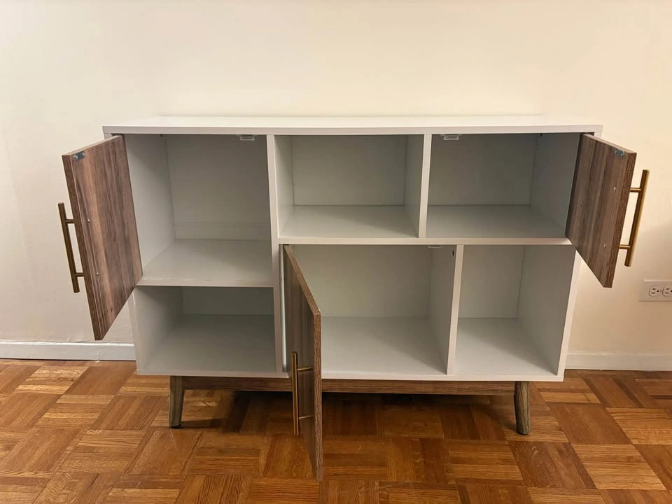 Cabinet with display and shelves - photo 3