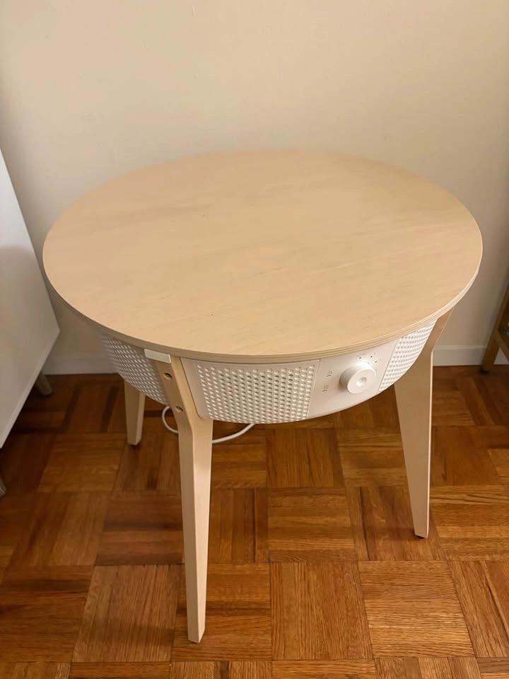 IKEA STARKVIND table with air purifier, stained oak/white - photo 2