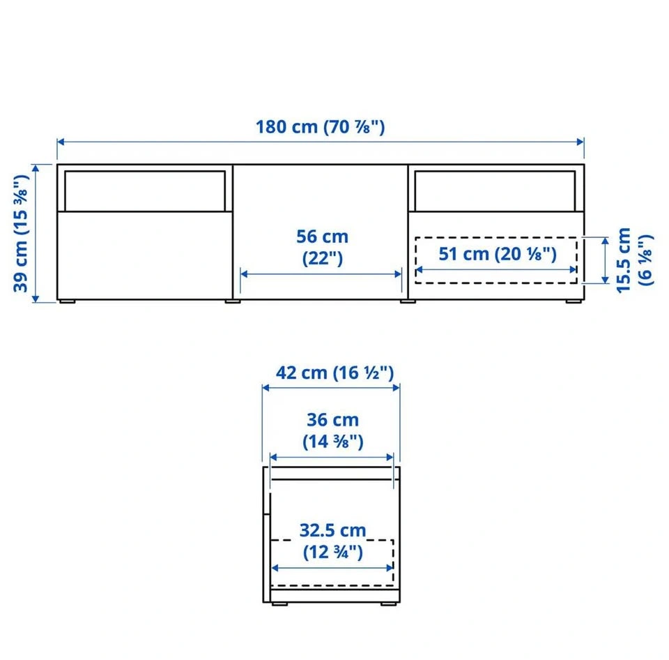 IKEA TV Unit – BESTÅ – Almost New - photo 5