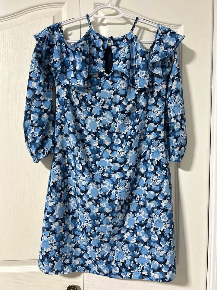 Michael Kors Blue Floral Dress - photo 2