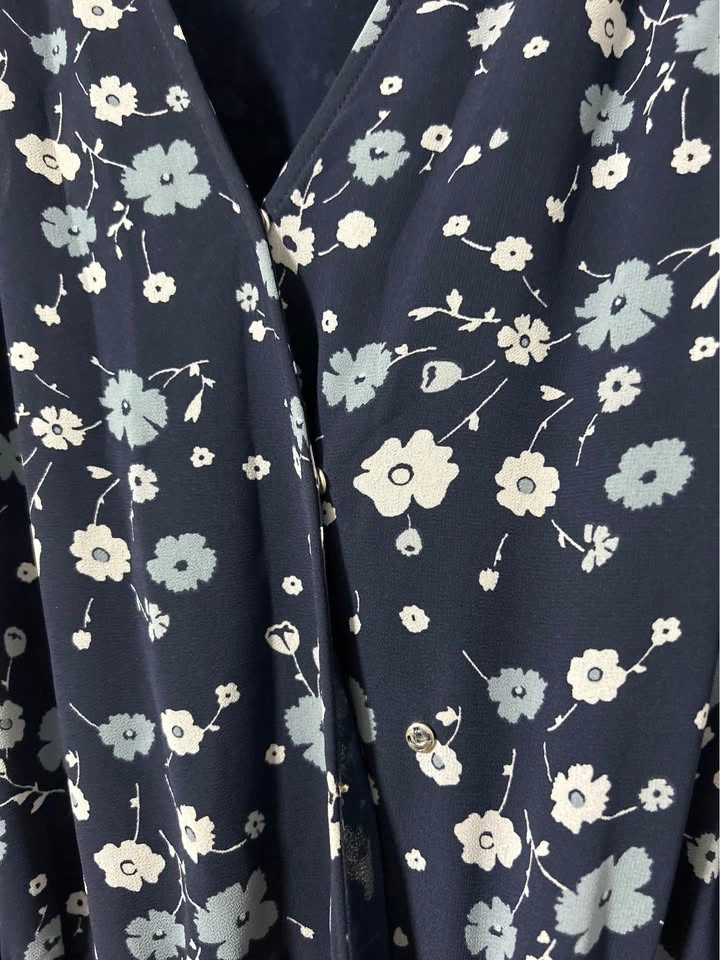 Michael Kors Navy Blue Floral Dress - photo 3