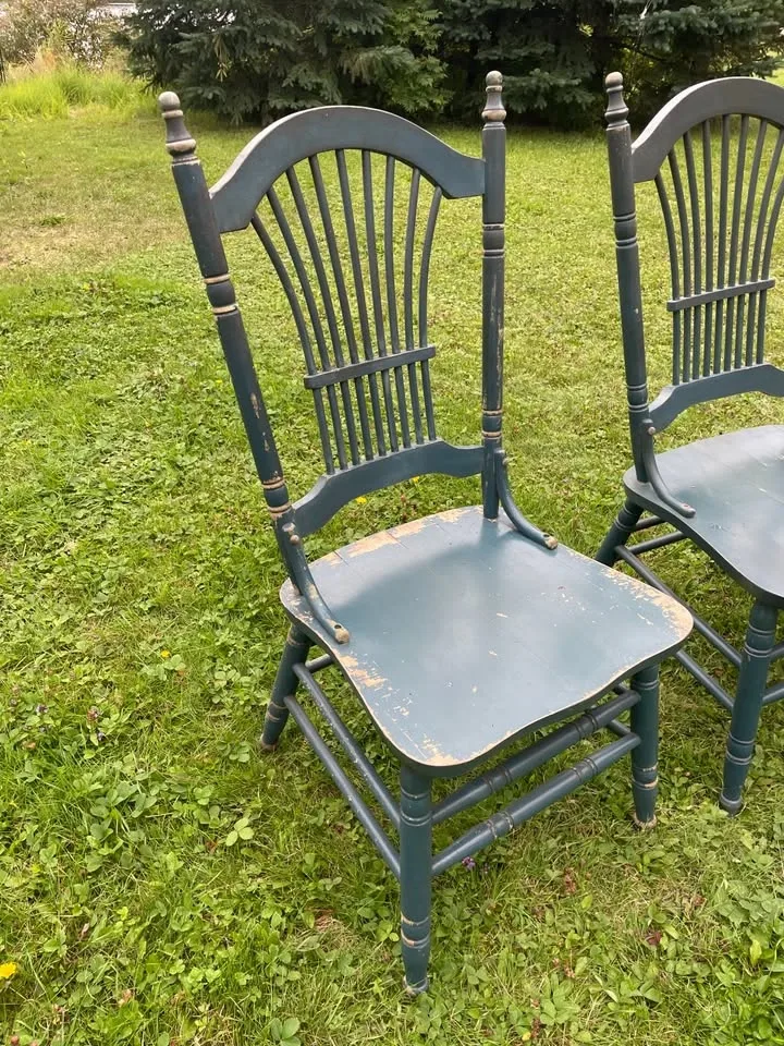 Set of 4 Vintage Windsor Chairs Made in Quebec (Roy Inc.) - photo 2