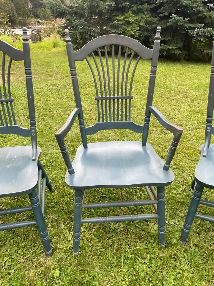 Set of 4 Vintage Windsor Chairs Made in Quebec (Roy Inc.) - photo 4