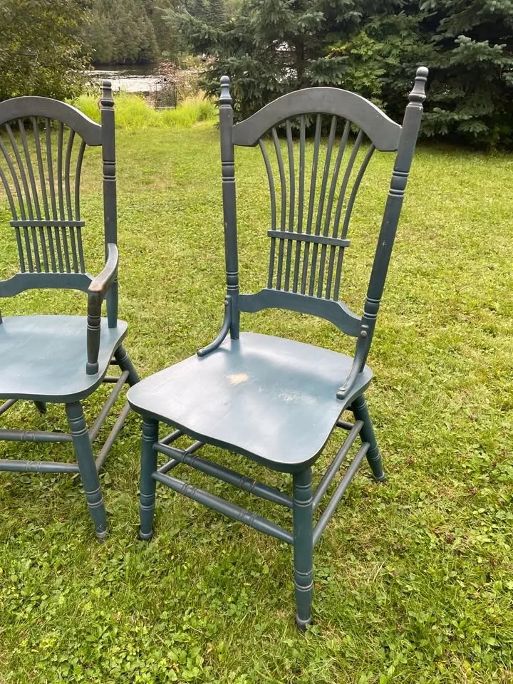 Set of 4 Vintage Windsor Chairs Made in Quebec (Roy Inc.) - photo 5