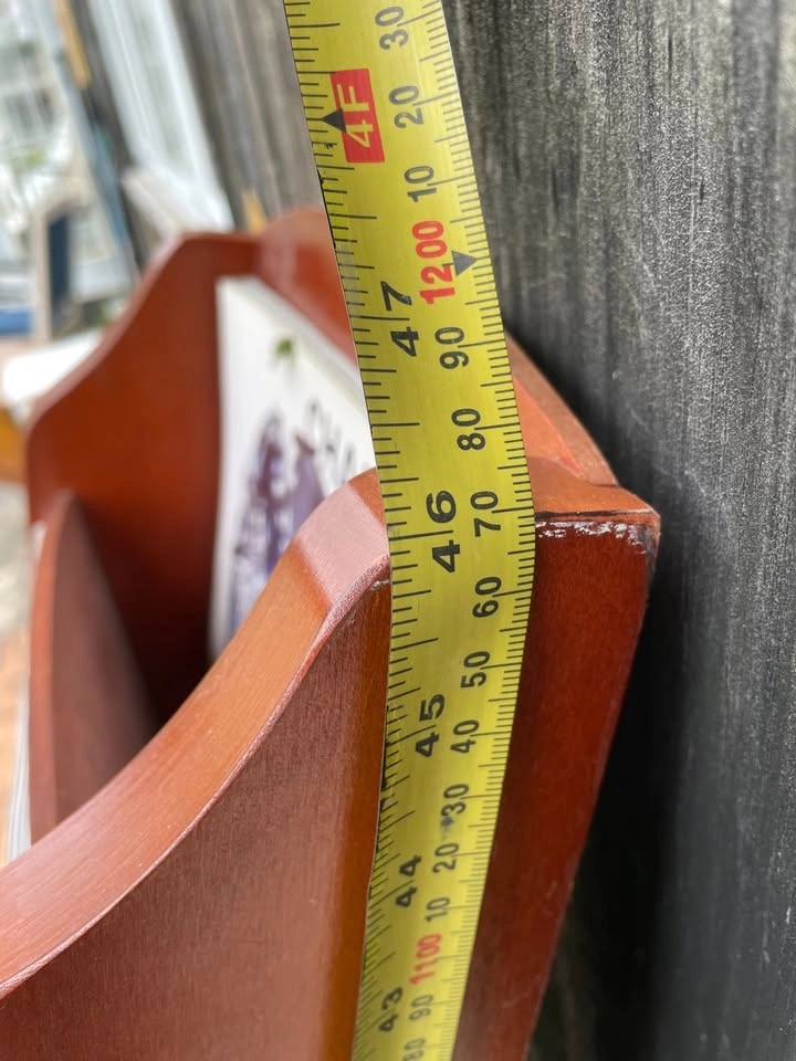 Solid Wood Vertical Magazine Rack / Display Stand - photo 3