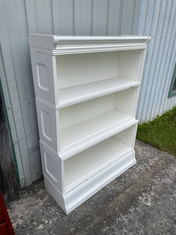 Solid Oak Barrister Bookcase - White Painted - 5 Pieces - photo 2