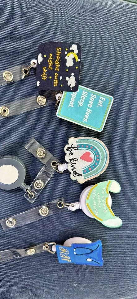 Nurses lanyards/ badge reels 5 piece