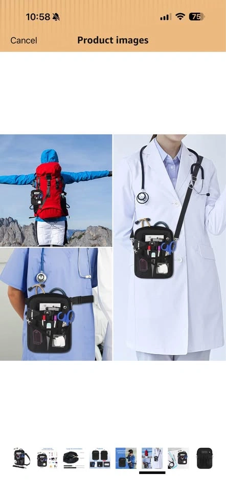 BOVKE Nurse Fanny Pack with Medical Gear Pockets - photo 3