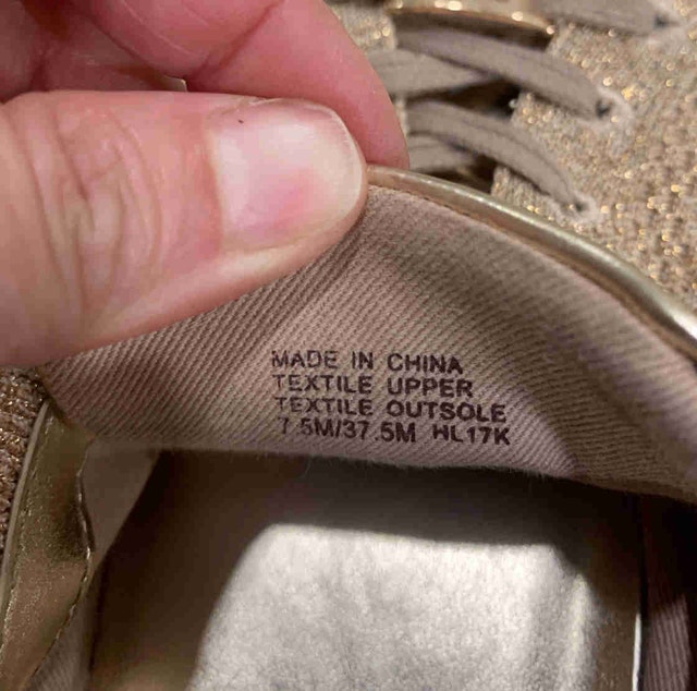 Michael Kors rose gold walking runners