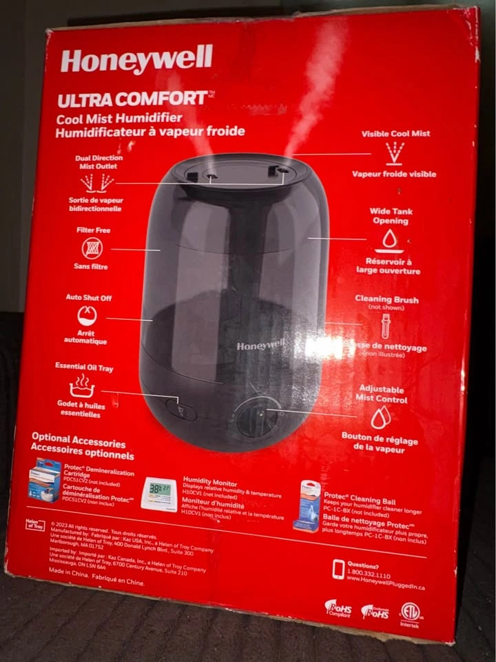 Brand new Honeywell ultra comfort, cool mist humidifier - photo 3