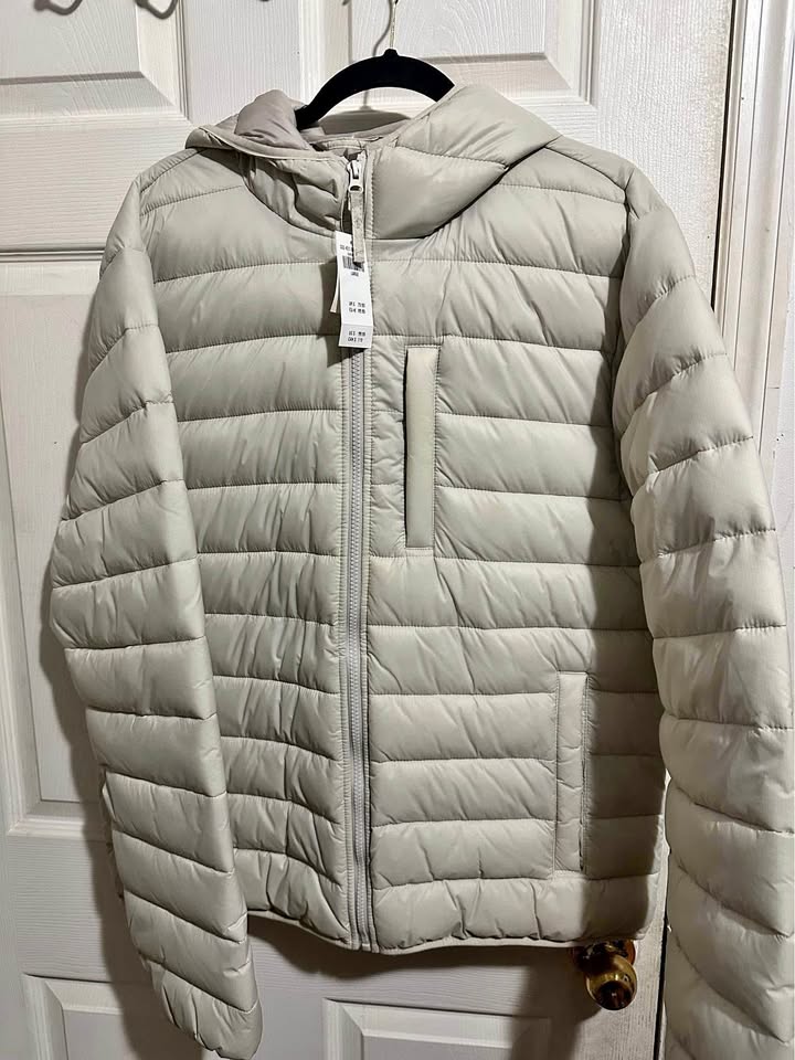 New Hollister Puf Jacket White size L
