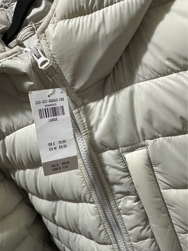 New Hollister Puf Jacket White size L - photo 4